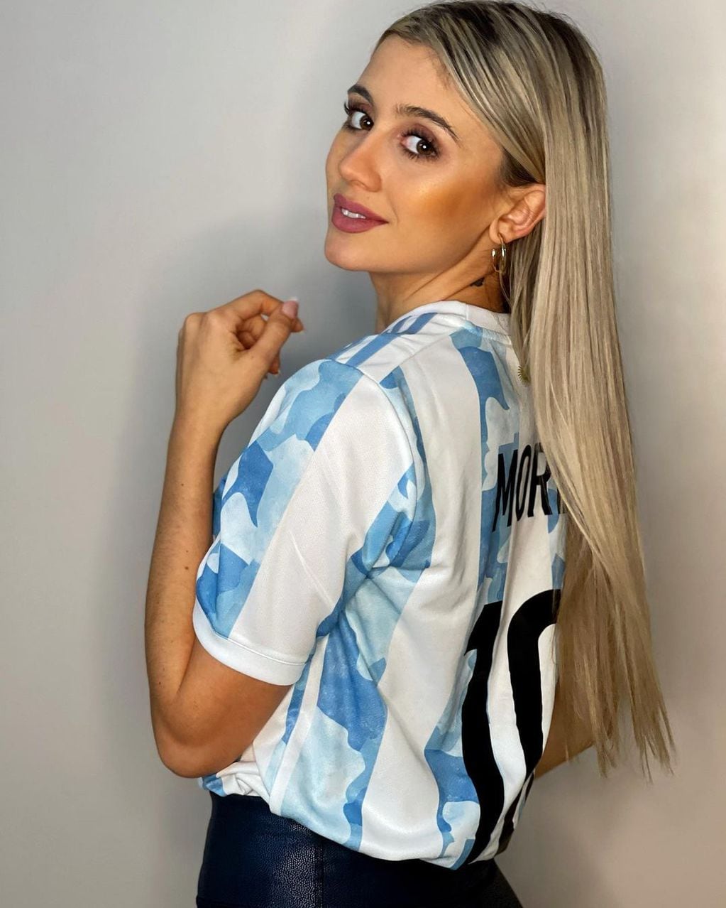 Morena Beltrán camiseta argentina