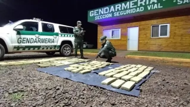 Gendarmería Nacional decomisó más de 111 kilogramos de marihuana en San Pedro