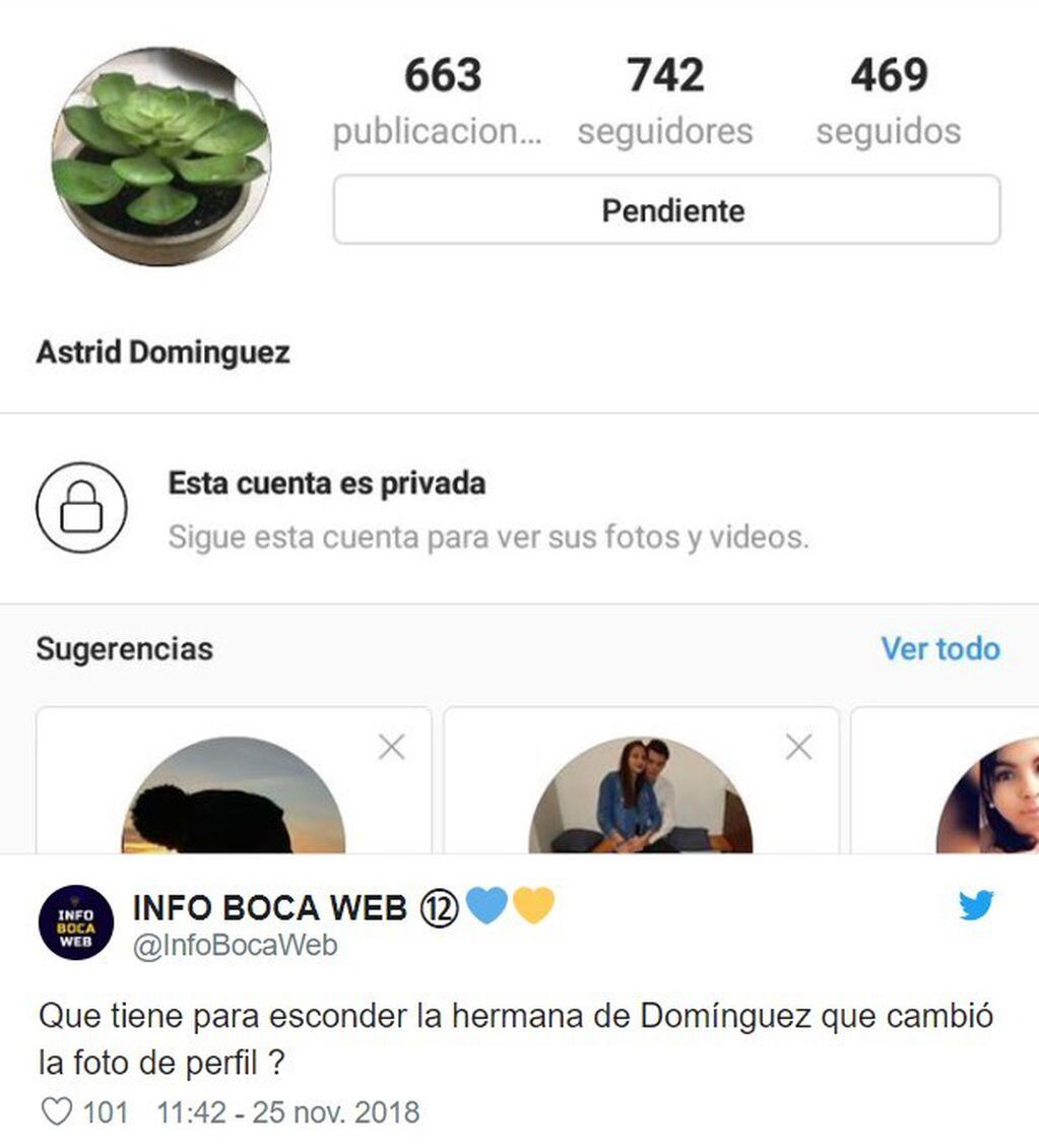 Una foto de la hermana del presidente de Conmebol enfureció a los hinchas de Boca