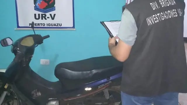 Puerto Iguazú: recuperan motocicleta robada