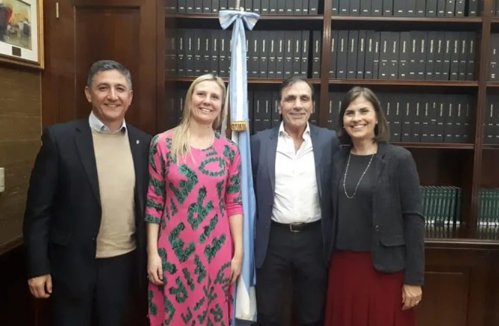 Fabián Calderón, Silvina Schab, Nestor Pan y Marcela Groppo