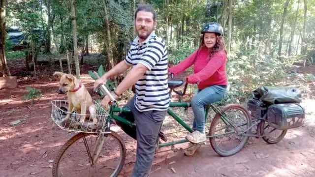 En bicicleta desde Córdoba hasta Iguazú para concretar su sueño de conocer Cataratas