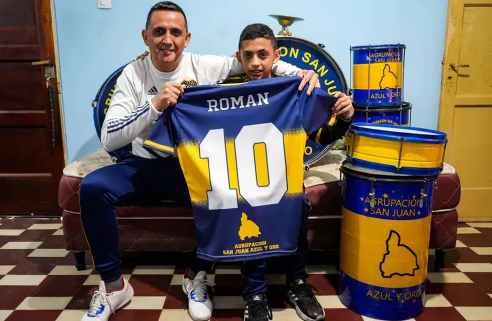 Un sanjuanino fanático de Boca cumplirá su sueño junto a su hijo y estará en la despedida de Juan Román Riquelme