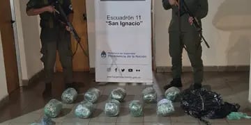 Prefectura decomisó un cargamento de marihuana en Eldorado