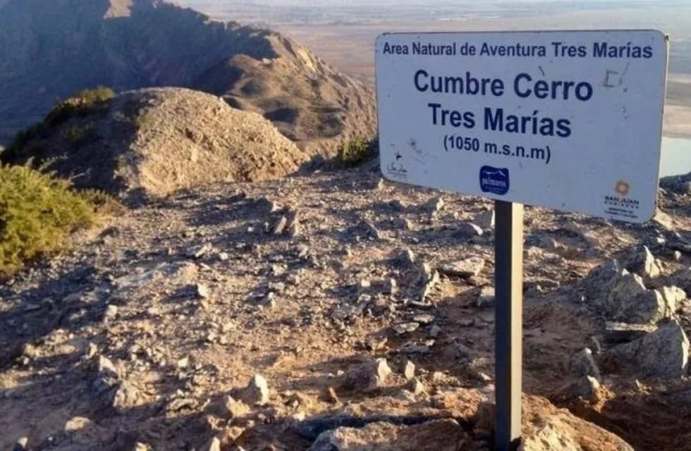 El Cerro Tres Marías es uno de los más elegidos por los deportistas sanjuaninos.