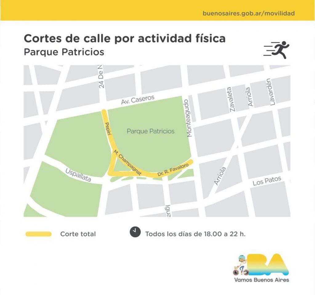 Actividad física en CABA: qué calles y avenidas estarán cerradas al tránsito para cumplir el distanciamiento
