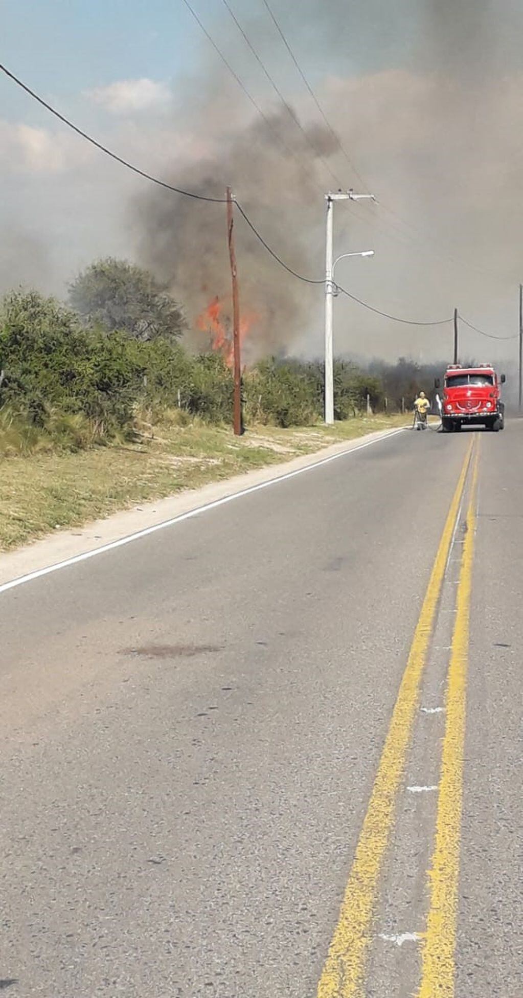 Incendio en Cura Brochero