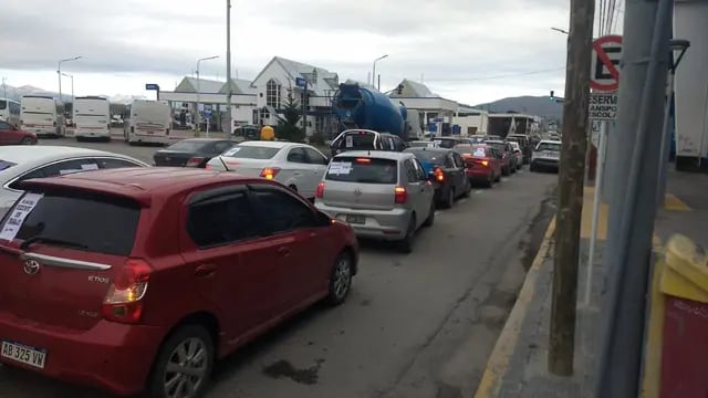 Movilización docente en Tierra del Fuego.