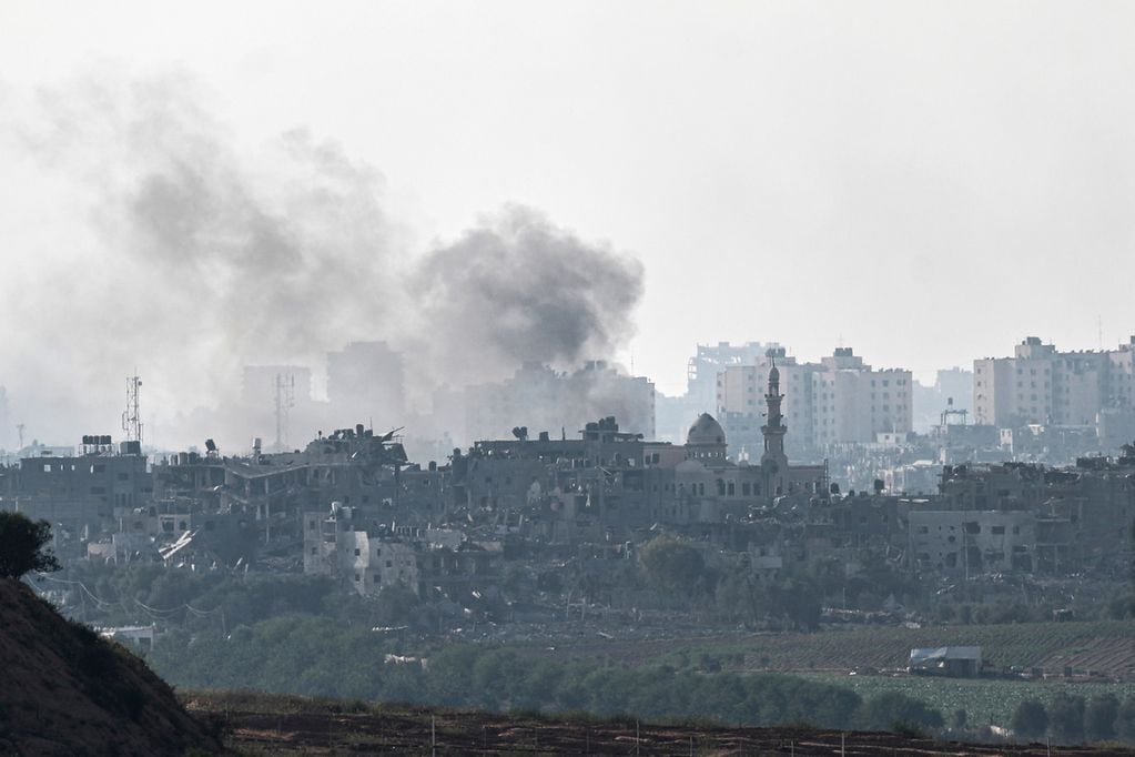 El panorama actual en la Franja de Gaza, donde se desarrolla el foco del conflicto.