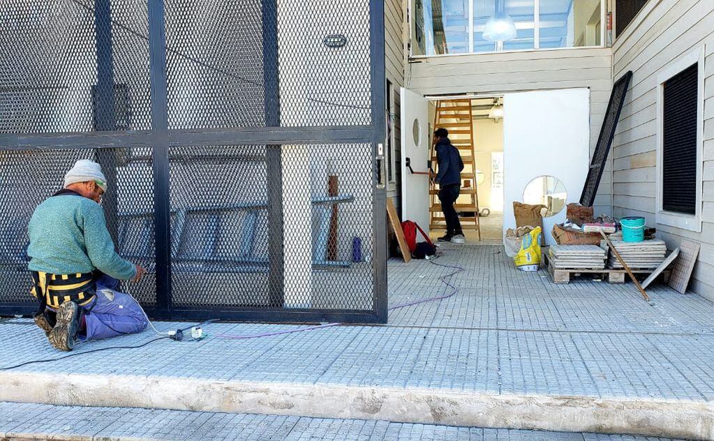 Así avanzan las obras en el nuevo jardín de infantes en el barrio La Movediza.