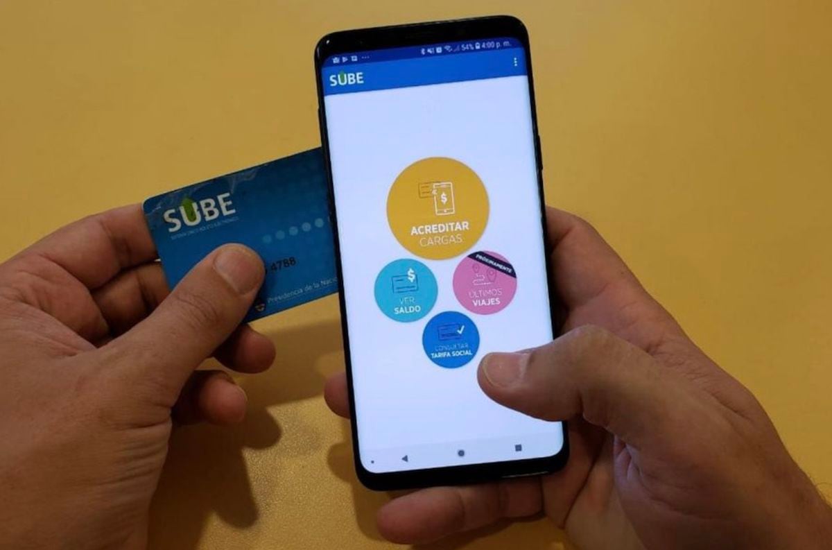 Carga de tarjeta SUBE con tecnología NFC