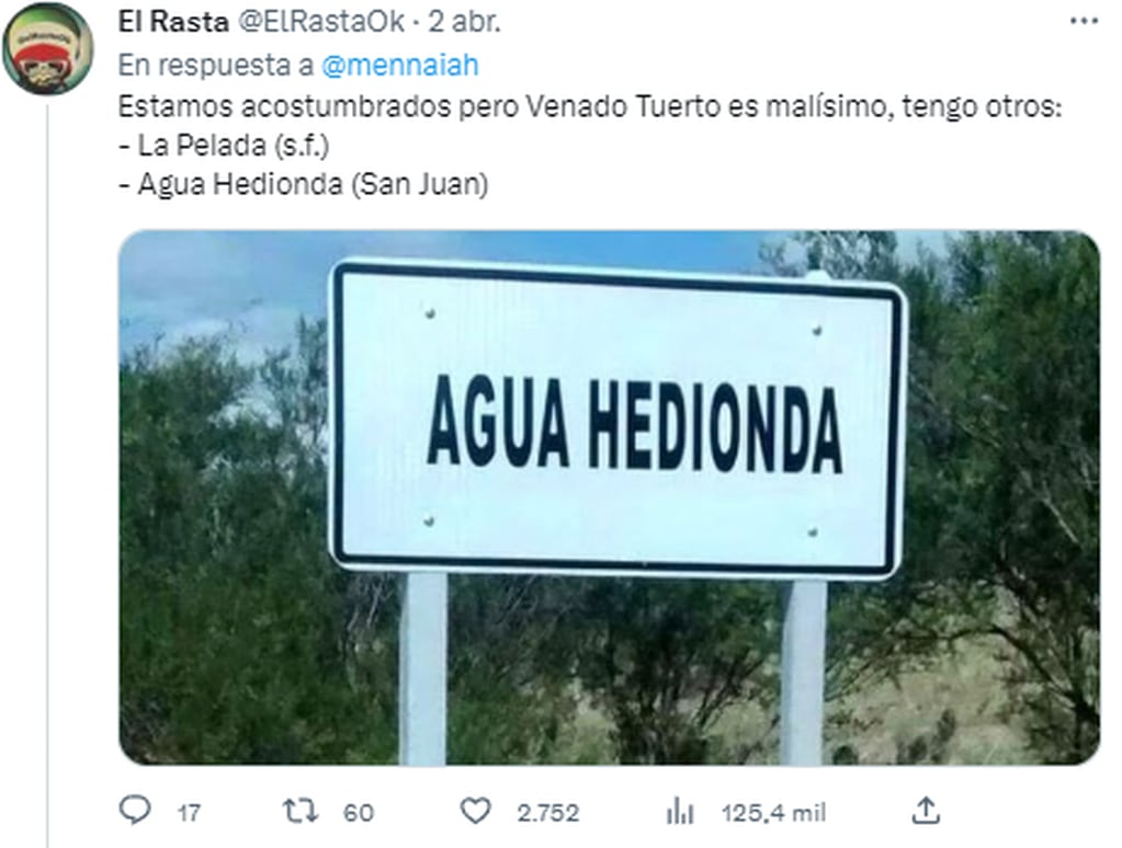 Polémico: según Twitter, San Juan tiene los peores nombres en sus localidades