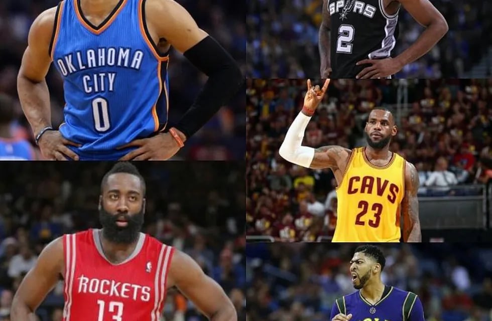 Los cinco mejores jugadores de la temporada en la NBA.