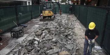 Comenzaron las obras de remodelación de peatonal San Martín