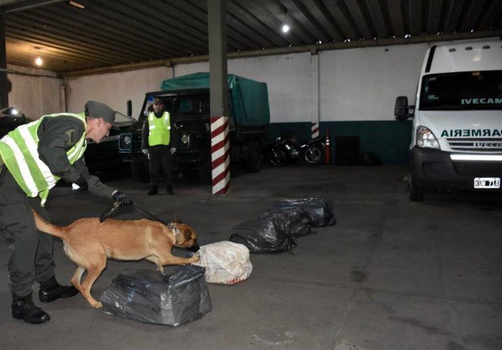 Secuestro de droga en Córdoba por parte de Gendarmería  que derivó en la desactivación de dos búnkers de fraccionamiento. (Prensa Gendarmería)