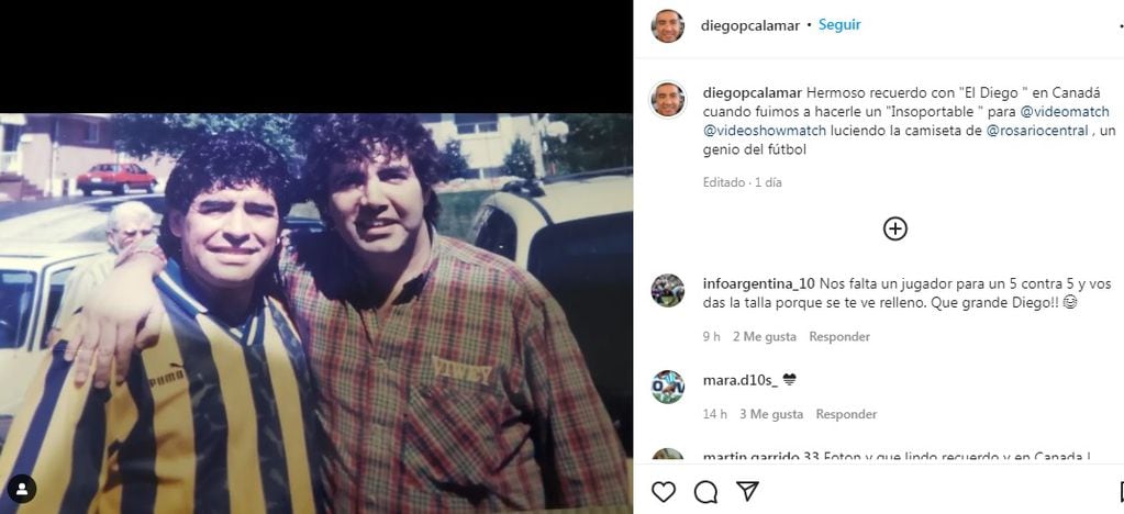Diego Maradona y Diego Pérez