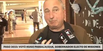 Elecciones PASO 2023: el gobernador electo, Hugo Passalacqua, sufragó en Oberá