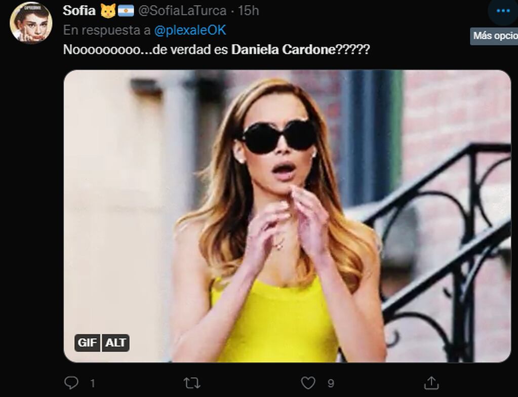 Los memes sobre la apariencia de Daniela Cardone.