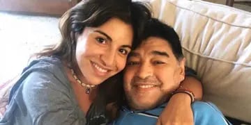 Gianinna Maradona y Diego.  (Instagram)