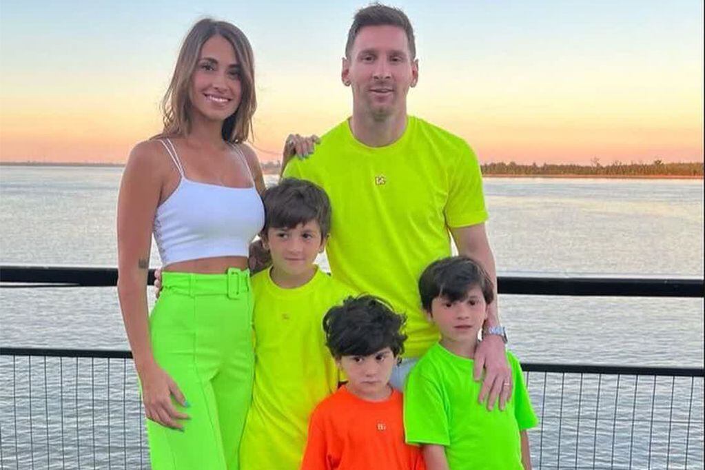 Messi y su familia pasaron las fiestas de fin de año en Rosario