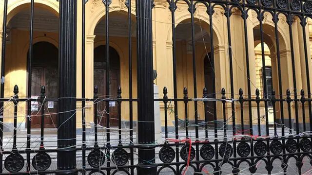 La toma en la escuela Mariano Acosta (Télam).