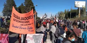 Protestas del personal de salud en Neuquén