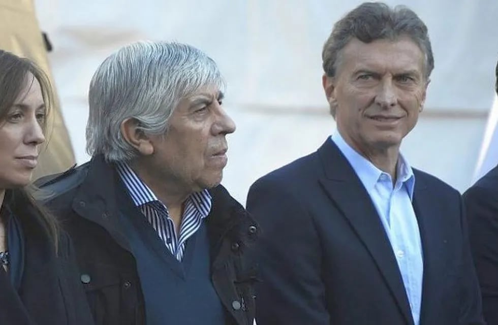 Hugo Moyano y Mauricio Macri.