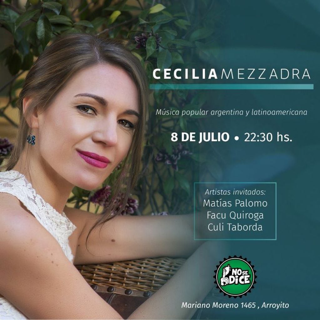 Cecilia Mezzadra canta en No Se Dice