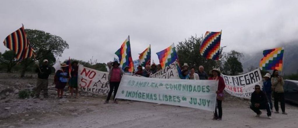 Integrantes de la Asamblea de Comunidades Indígenas Libres de Jujuy