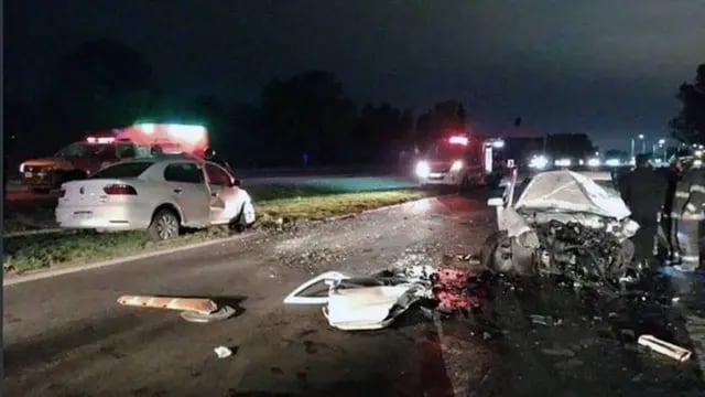 Murieron dos automovilista en un choque en la Autopista Rosario - Santa Fe