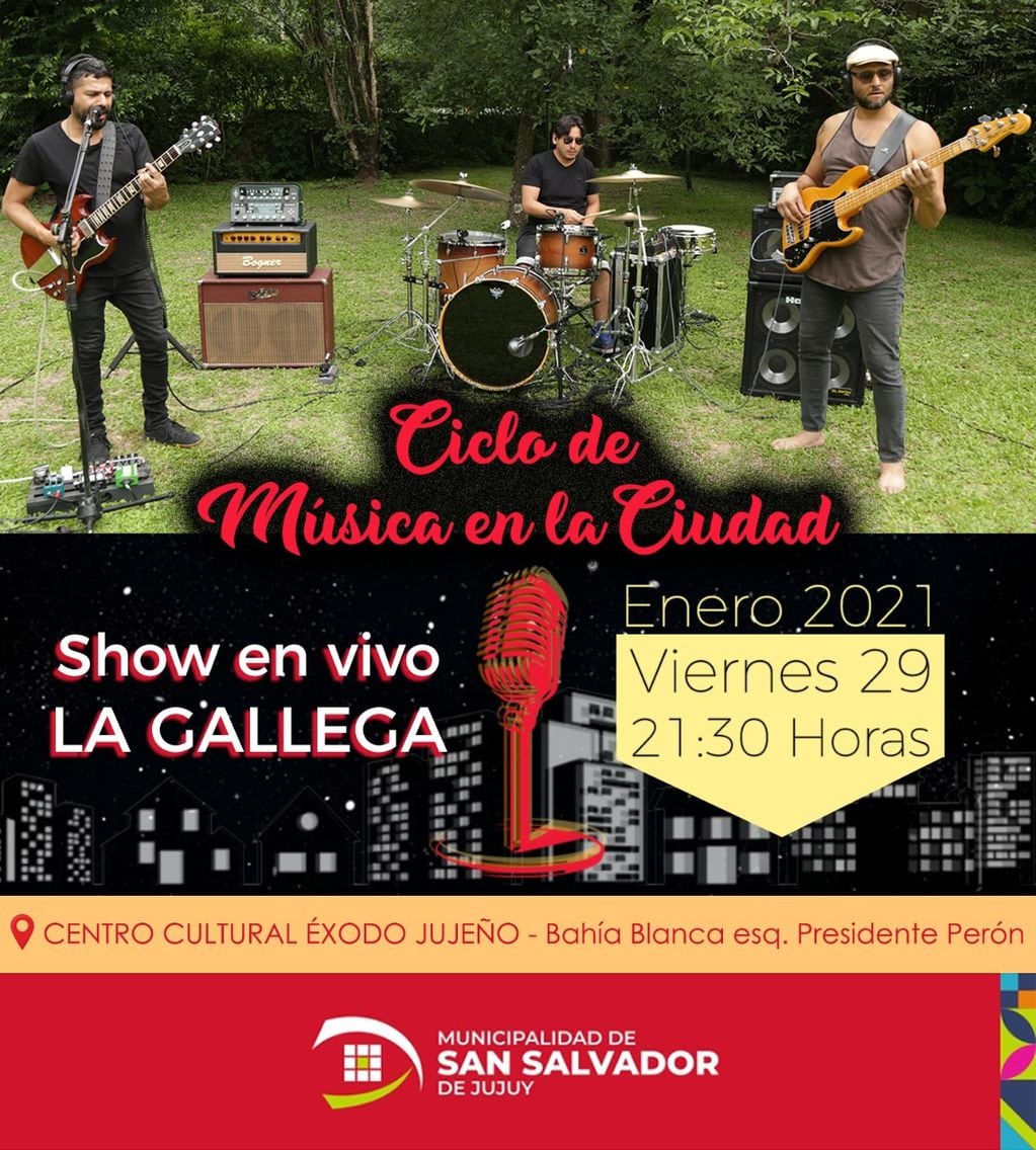 El viernes se presentará "La Gallega", en el ciclo "Música en la Ciudad".