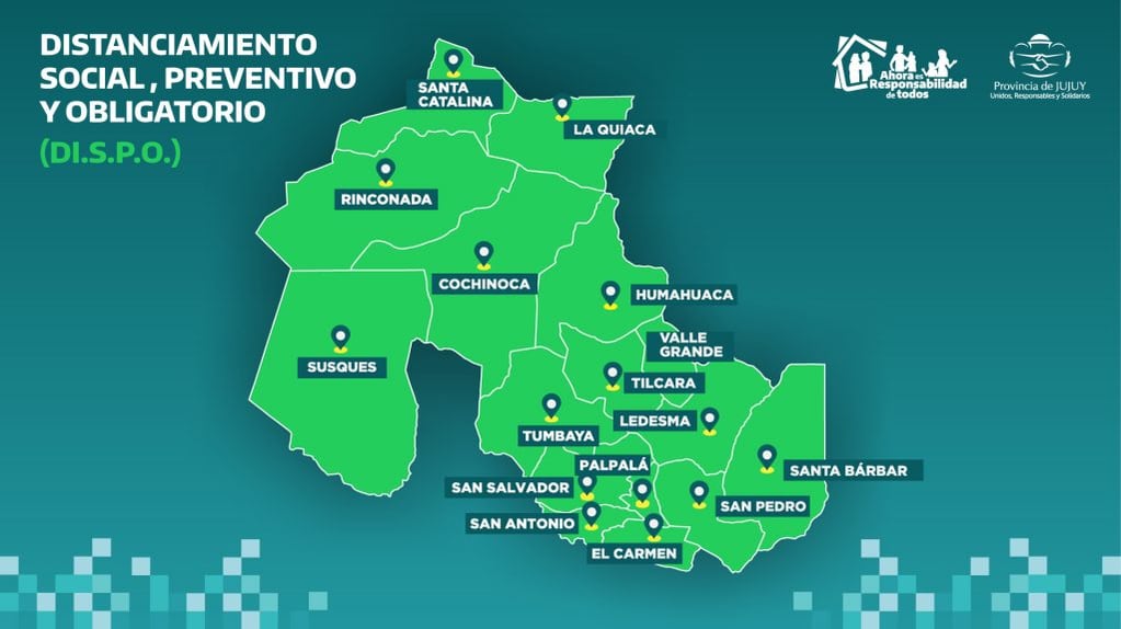 Actualmente rige en Jujuy la modalidad de distanciamiento social, preventivo y obligatorio (DISPO).