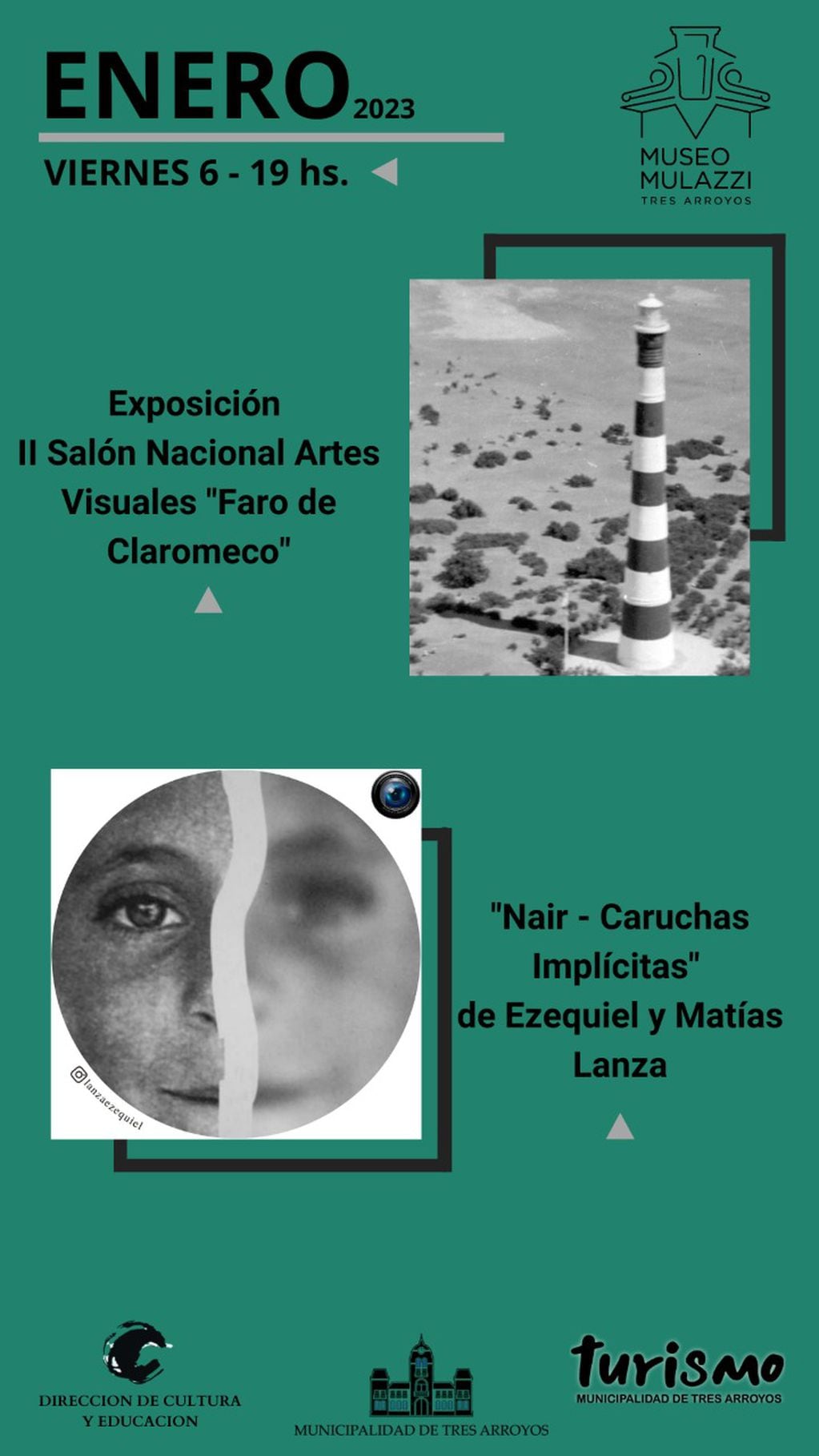 Exposiciones de enero en el Museo José Mulazzi de Tres Arroyos