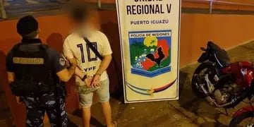 Puerto Iguazú: conducía alcoholizado y con una motocicleta sin papeles