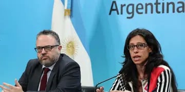 Ministro de Desarrollo Productivo, Matías Kulfas, y la secretaria de Comercio Interior, Paula Español. (Presidencia).