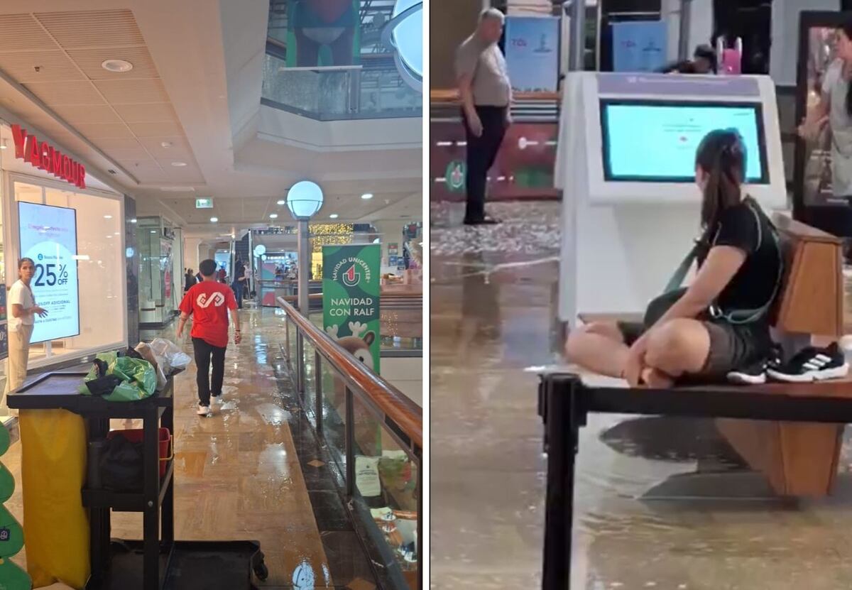 Qué puntería! Los insólitos videos de Unicenter inundado en medio de las compras de Navidad thumbnail
