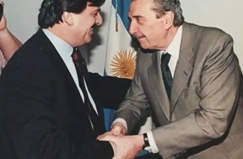Mario Negri, candidato a Gobernador, y un homenaje para el inolvidable ex Presidente.