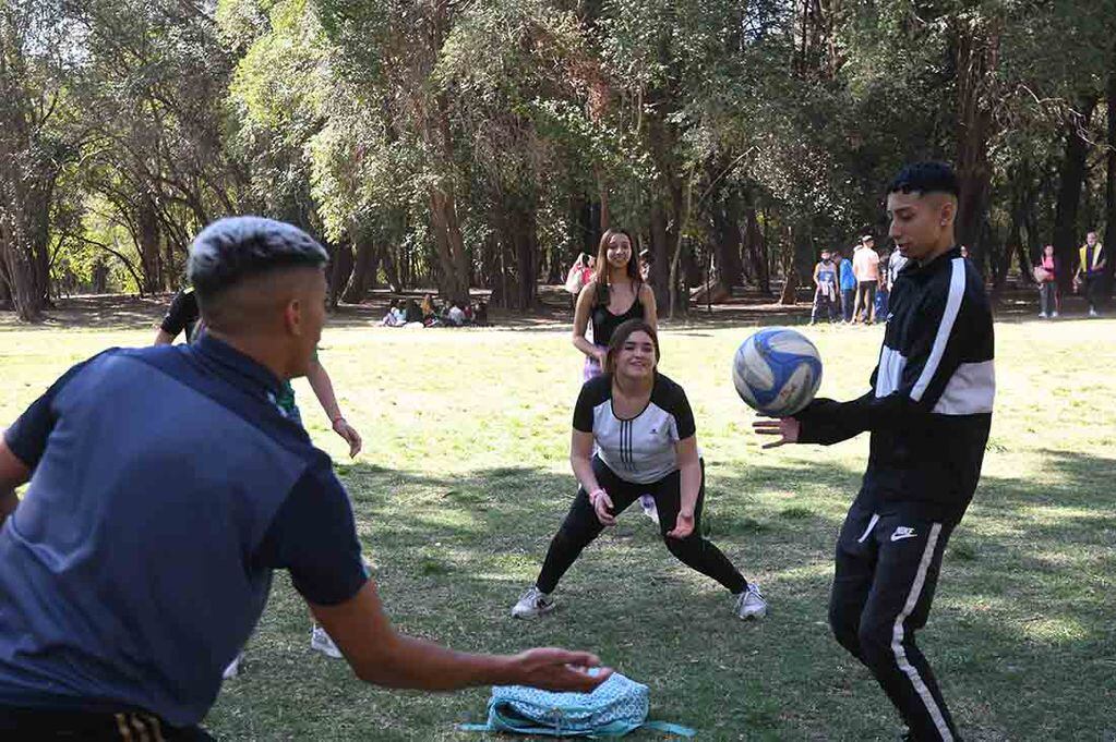 En el parque General San Martín el 21 de setiembre se festejó a puro juego. José Gutiérrez/Los Andes