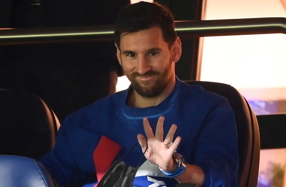 Lionel Messi vio la victoria del PSG ante Montpellier desde la platea.