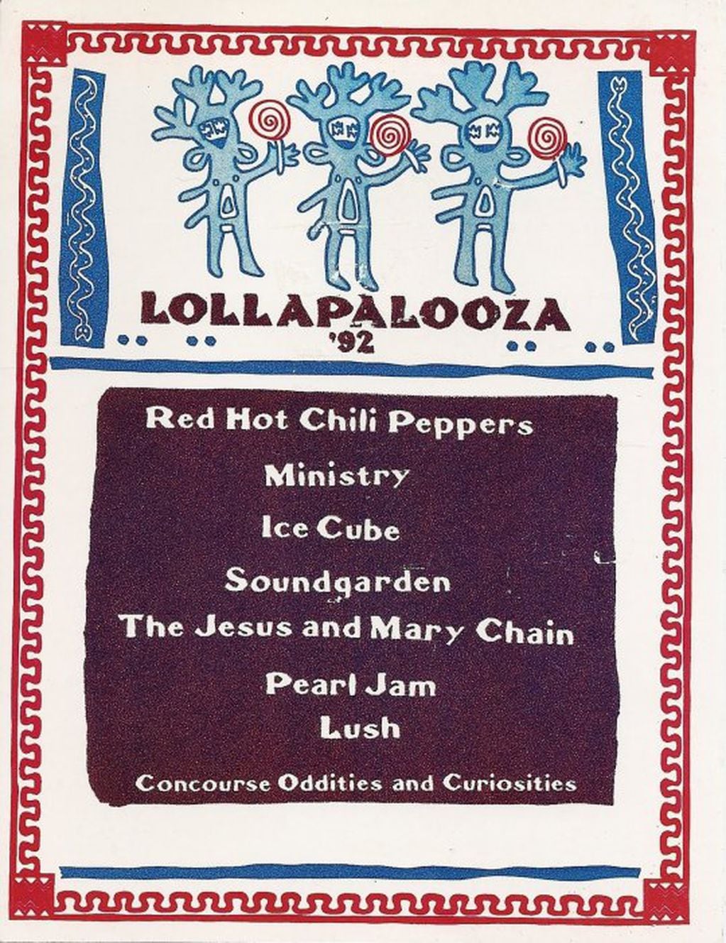 Poster del primer Lollapalooza