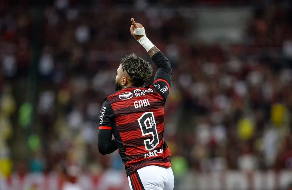 Dos goles de Gabriel Barbosa para el triunfo de un Flamengo que ganó todo. Este miércoles, enfrentará a Talleres (Prensa Flamengo).