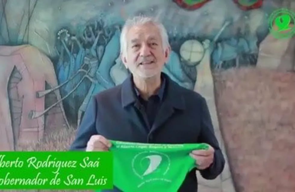 Alberto Rodríguez Saá a favor del aborto.