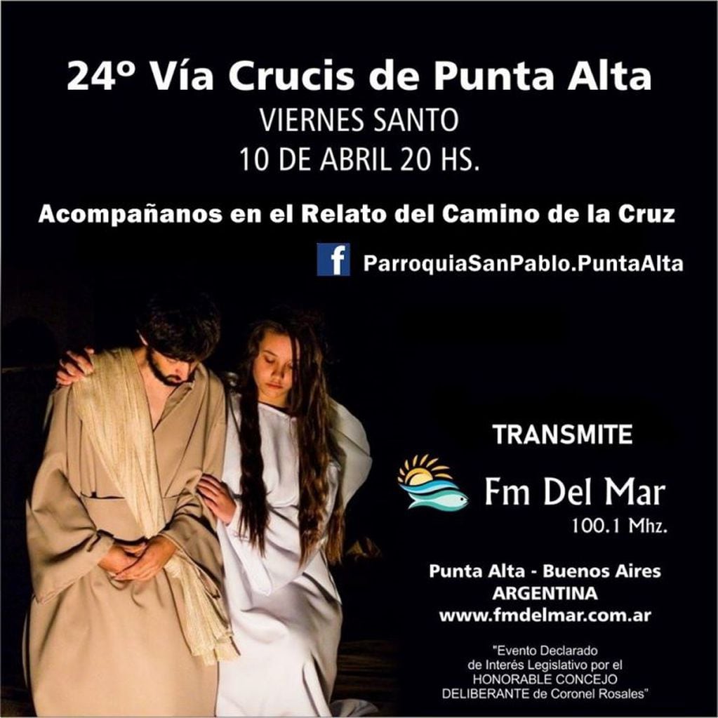 Vía Crucis virtual en Punta Alta