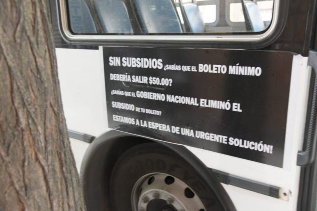Paro de transporte interurbano.  Foto: El Diario de la República.