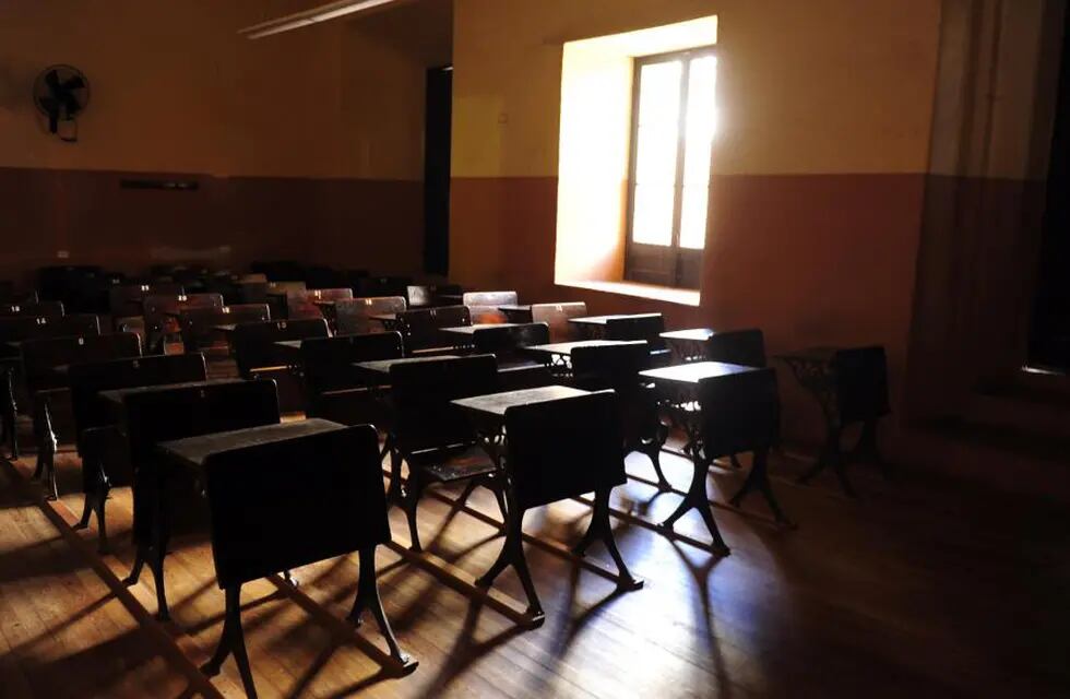 La imagen de las aulas vacías, una foto que se repetía en Córdoba y el país.