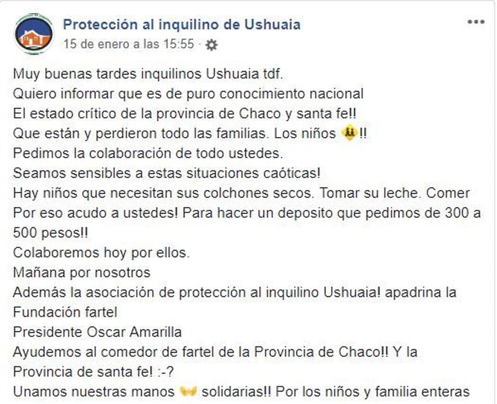 Campaña Solidaria Ushuaia