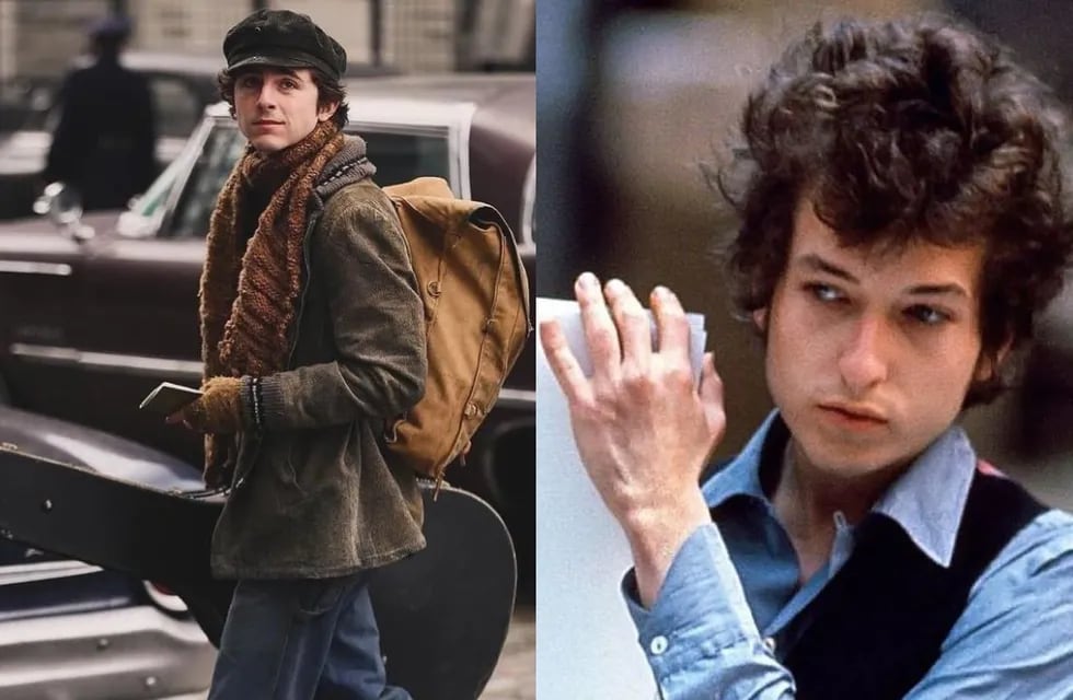Timothée Chalamet como Bob Dylan: las primera imágenes de la película biográfica A complete unknown