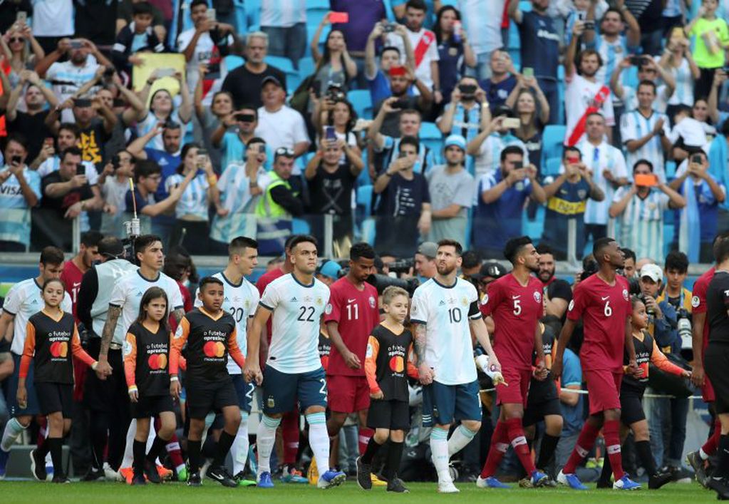 Copa América: Argentina vs. Catar. (Foto: Edison Vara/AP)