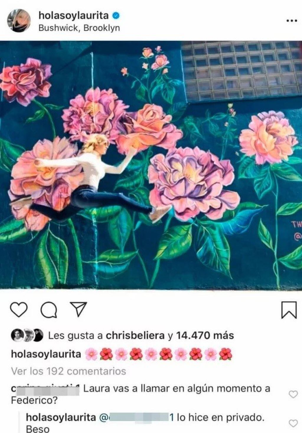 Laurita Fernández confirmó que habló con Fede Bal (Instagram/@holasoylaurita)
