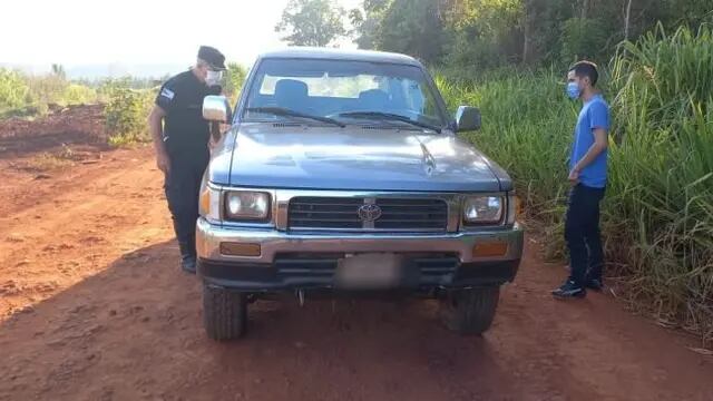 Camioneta robada fue recuperada en Puerto Esperanza